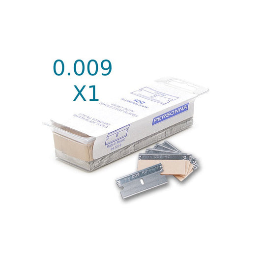 Personna 0.009 regular duty Razor blades single edge 1