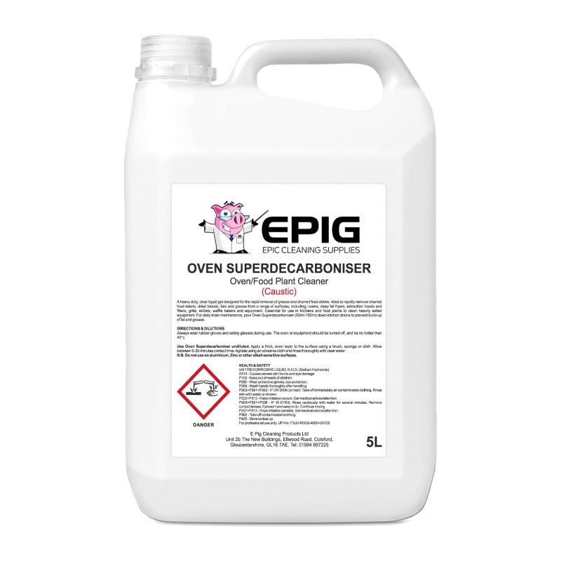 Epig SuperDecarboniser - CAUSTIC Gel Oven Cleaner 5ltr